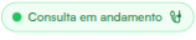 Selo Consulta em andamento no topo da tela